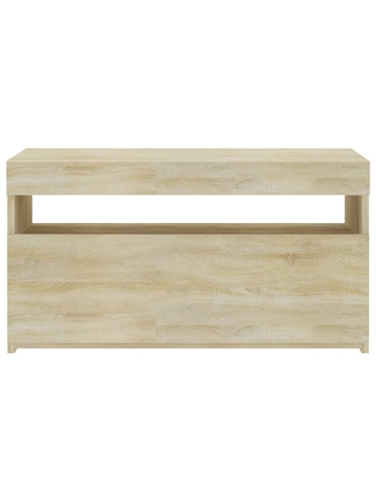 TV skříňka s LED osvětlením dub sonoma 75 x 35 x 40 cm