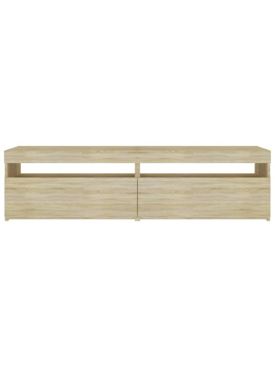 TV skříňky s LED osvětlením 2 ks dub sonoma 75 x 35 x 40 cm