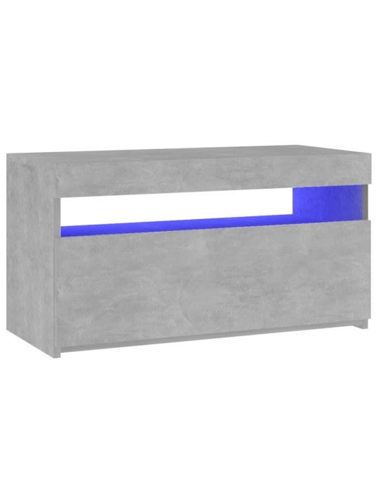 TV skříňka s LED osvětlením betonově šedá 75 x 35 x 40 cm