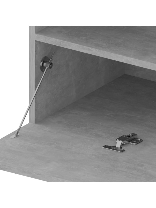 TV skříňky s LED osvětlením 2 ks betonově šedé 75 x 35 x 40 cm
