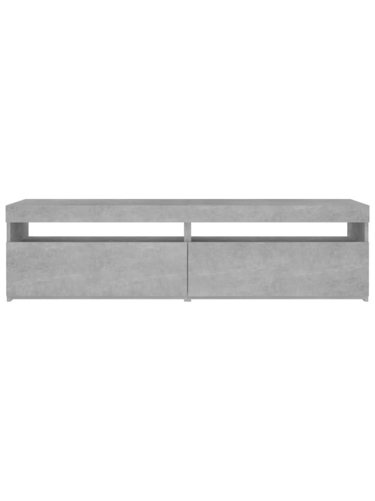 TV skříňky s LED osvětlením 2 ks betonově šedé 75 x 35 x 40 cm