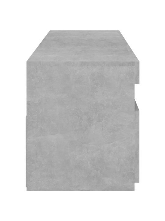 TV skříňky s LED osvětlením 2 ks betonově šedé 75 x 35 x 40 cm