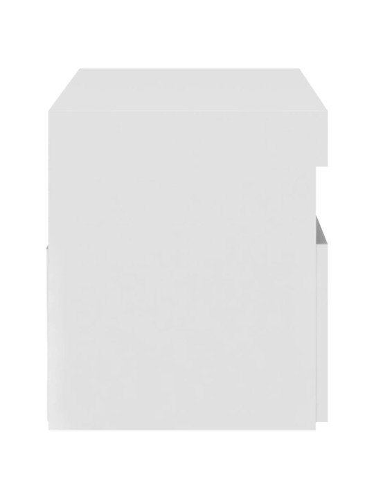 TV skříňka s LED osvětlením bílá vysoký lesk 75 x 35 x 40 cm