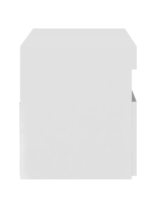 TV skříňka s LED osvětlením bílá vysoký lesk 75 x 35 x 40 cm