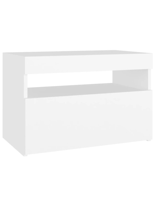 TV skříňka s LED osvětlením bílá 60 x 35 x 40 cm