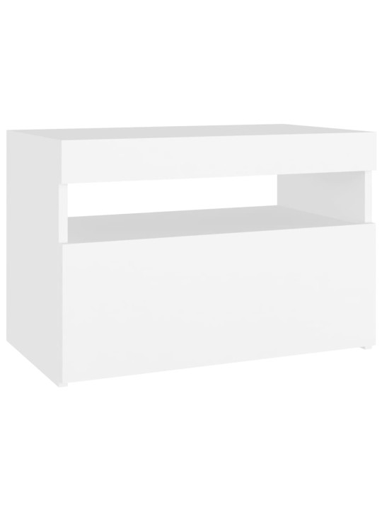TV skříňky s LED osvětlením 2 ks bílé 60 x 35 x 40 cm