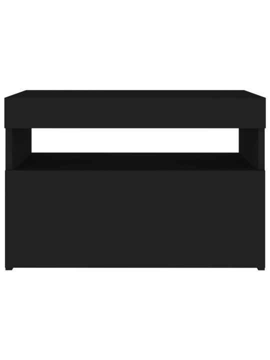 TV skříňka s LED osvětlením černá 60 x 35 x 40 cm