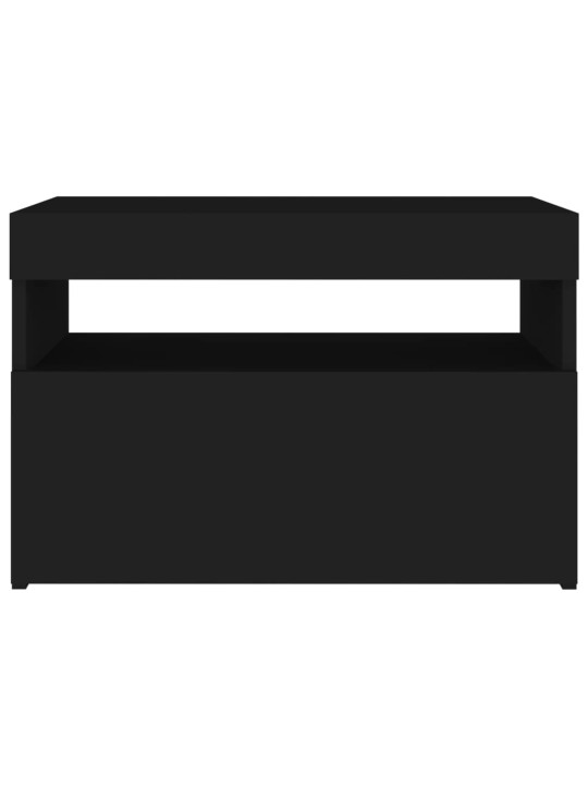 TV skříňky s LED osvětlením 2 ks černé 60 x 35 x 40 cm