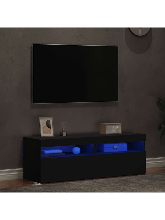 Tv skříňky s led osvětlením 2 ks šedé 60 x 35 x 40 cm