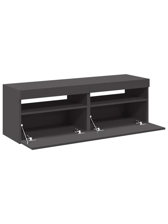 Tv skříňky s led osvětlením 2 ks šedé 60 x 35 x 40 cm