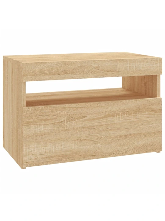 TV skříňka s LED osvětlením dub sonoma 60 x 35 x 40 cm