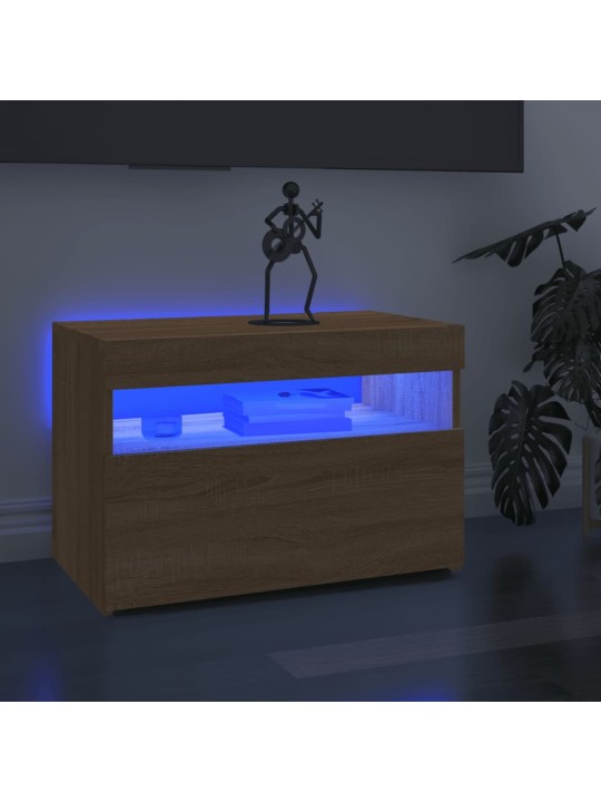 TV skříňka s LED osvětlením dub sonoma 60 x 35 x 40 cm