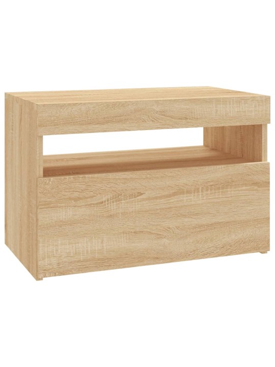TV skříňky s LED osvětlením 2 ks dub sonoma 60 x 35 x 40 cm