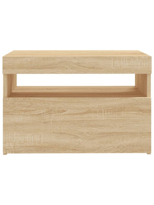 TV skříňky s LED osvětlením 2 ks dub sonoma 60 x 35 x 40 cm