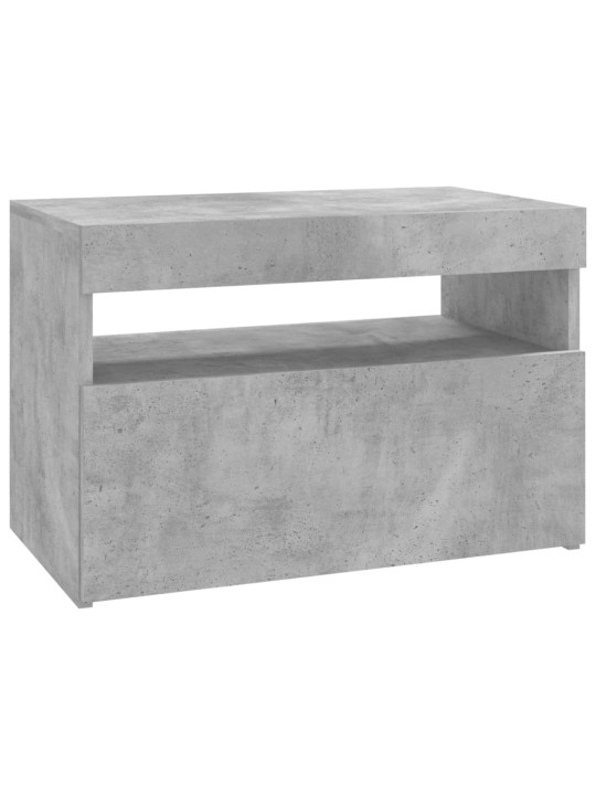 TV skříňka s LED osvětlením betonově šedá 60 x 35 x 40 cm