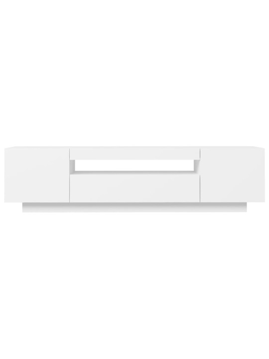TV skříňka s LED osvětlením bílá 160 x 35 x 40 cm