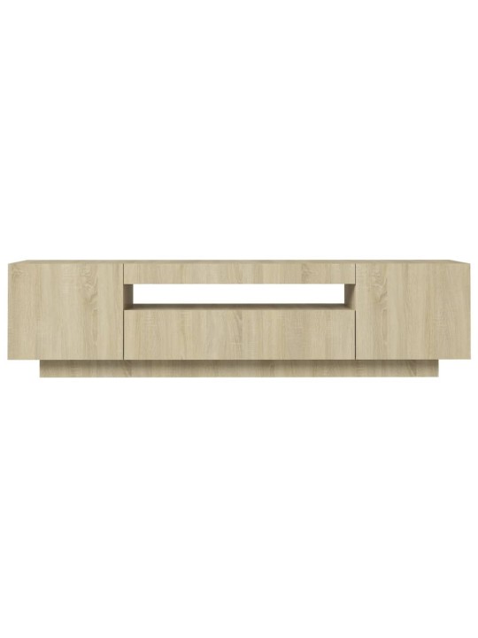 TV skříňka s LED osvětlením dub sonoma 160 x 35 x 40 cm