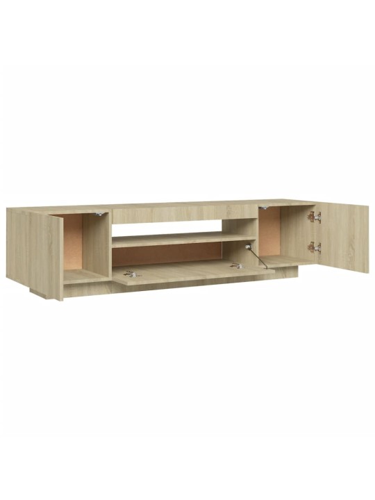 TV skříňka s LED osvětlením dub sonoma 160 x 35 x 40 cm