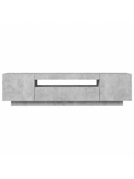 TV skříňka s LED osvětlením betonově šedá 160x35x40 cm