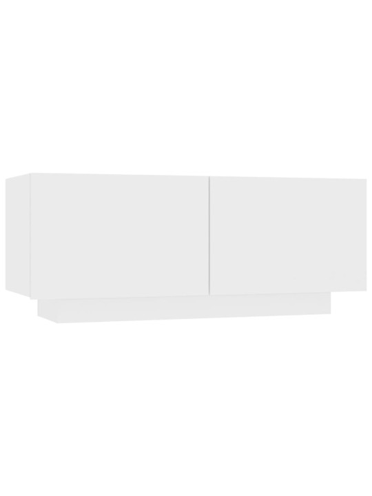 TV skříňka bílá 100 x 35 x 40 cm kompozitní dřevo