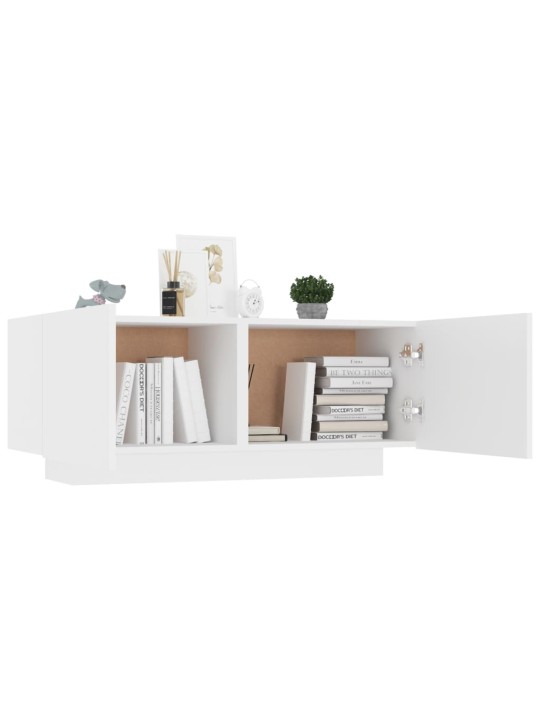 TV skříňka bílá 100 x 35 x 40 cm kompozitní dřevo