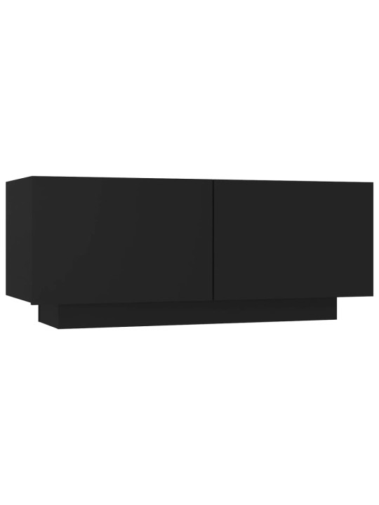 TV skříňka černá 100 x 35 x 40 cm kompozitní dřevo