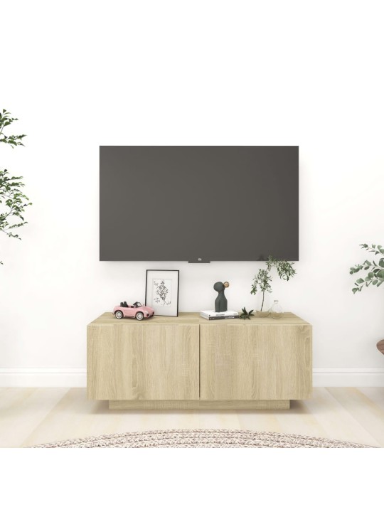 TV skříňka dub sonoma 100 x 35 x 40 cm kompozitní dřevo