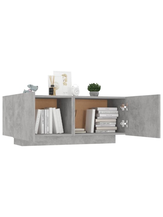TV skříňka betonově šedá 100x35x40 cm kompozitní dřevo