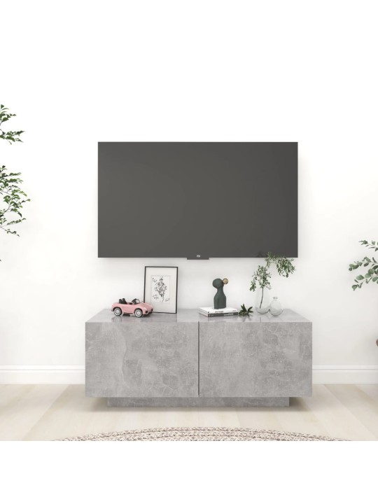 TV skříňka betonově šedá 100x35x40 cm kompozitní dřevo