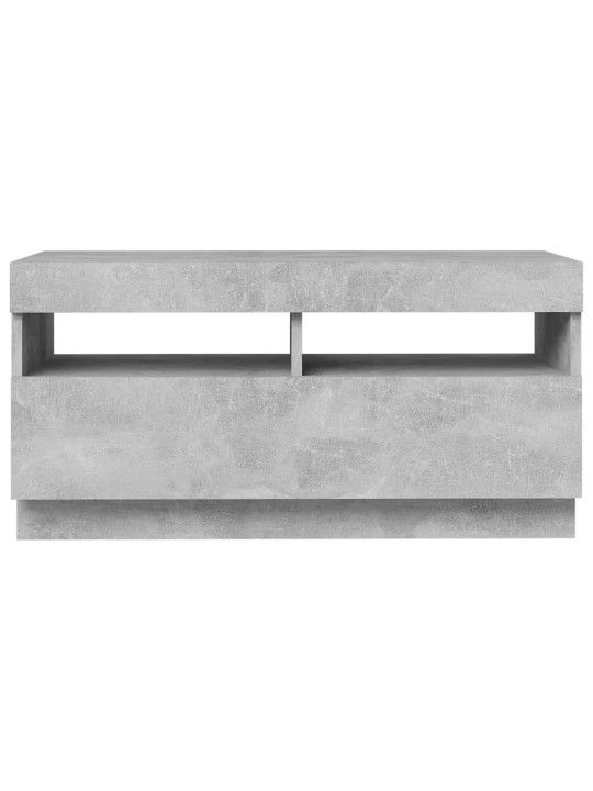 TV skříňka s LED osvětlením betonově šedá 80 x 35 x 40 cm