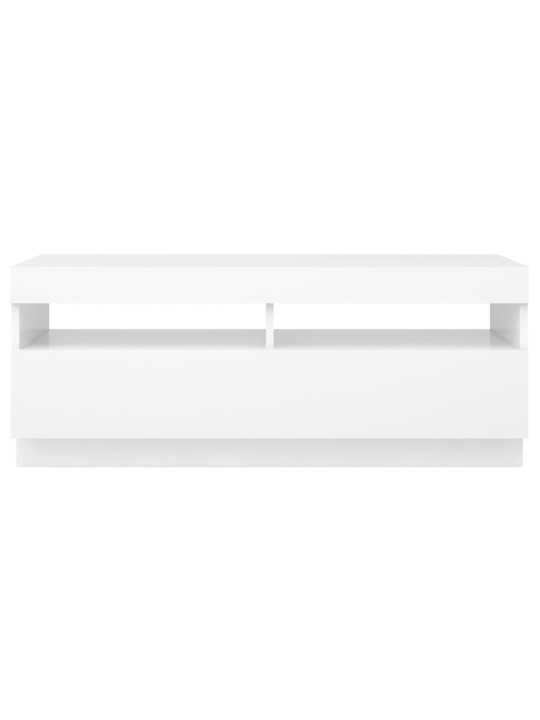 TV skříňka s LED osvětlením bílá 100 x 35 x 40 cm