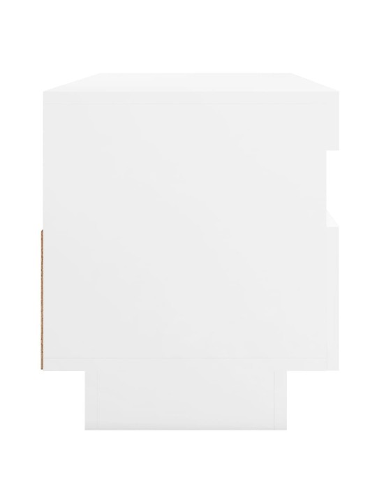 TV skříňka s LED osvětlením bílá 100 x 35 x 40 cm