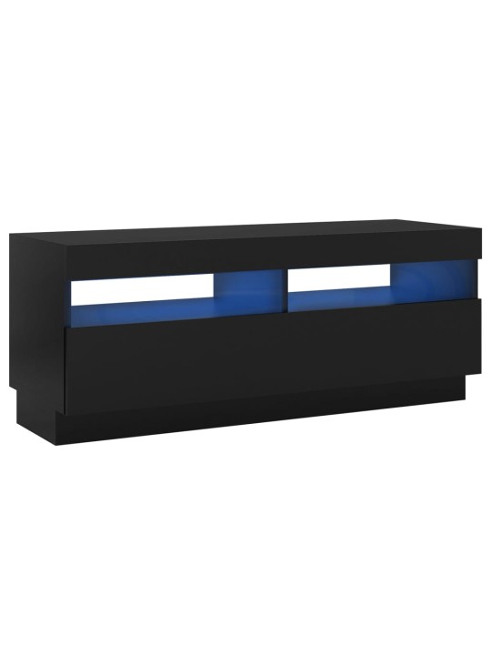 TV skříňka s LED osvětlením černá 100 x 35 x 40 cm