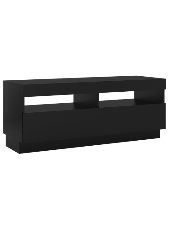 TV skříňka s LED osvětlením černá 100 x 35 x 40 cm