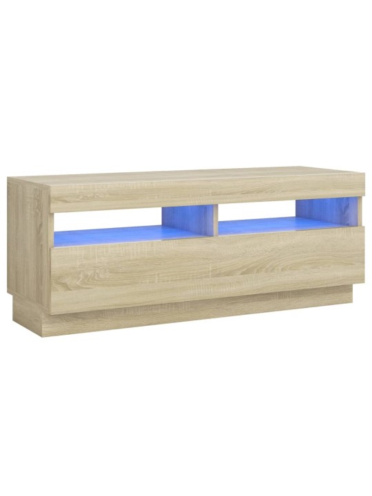 TV skříňka s LED osvětlením dub sonoma 100 x 35 x 40 cm