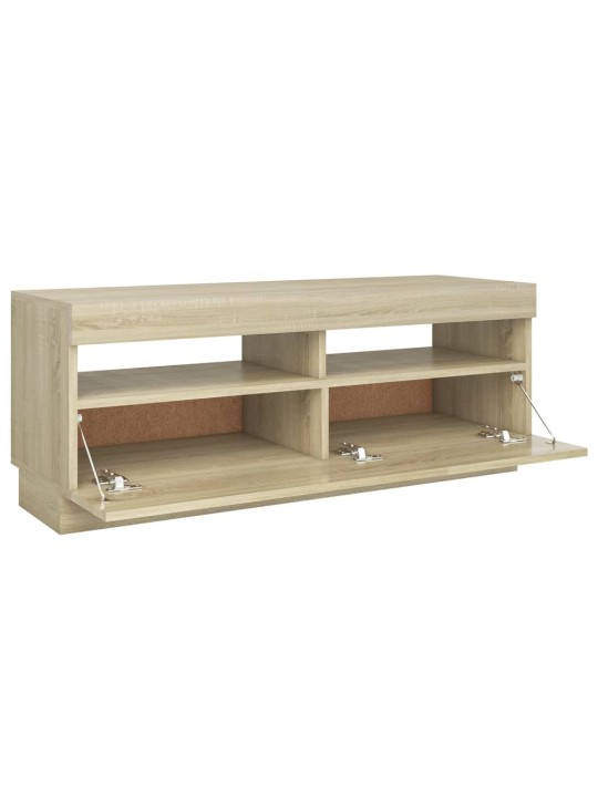 TV skříňka s LED osvětlením dub sonoma 100 x 35 x 40 cm