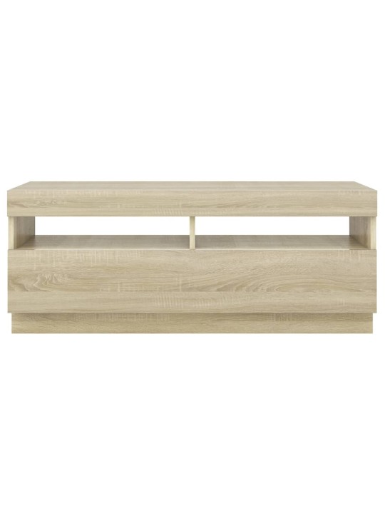TV skříňka s LED osvětlením dub sonoma 100 x 35 x 40 cm