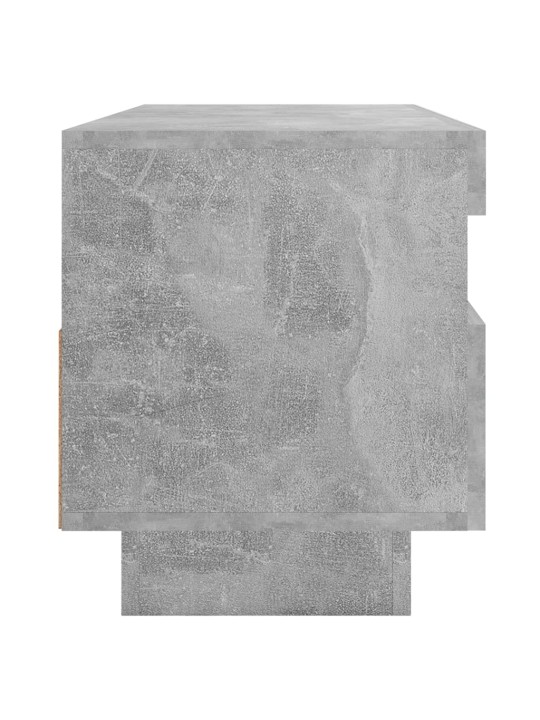 TV skříňka s LED osvětlením betonově šedá 100 x 35 x 40 cm
