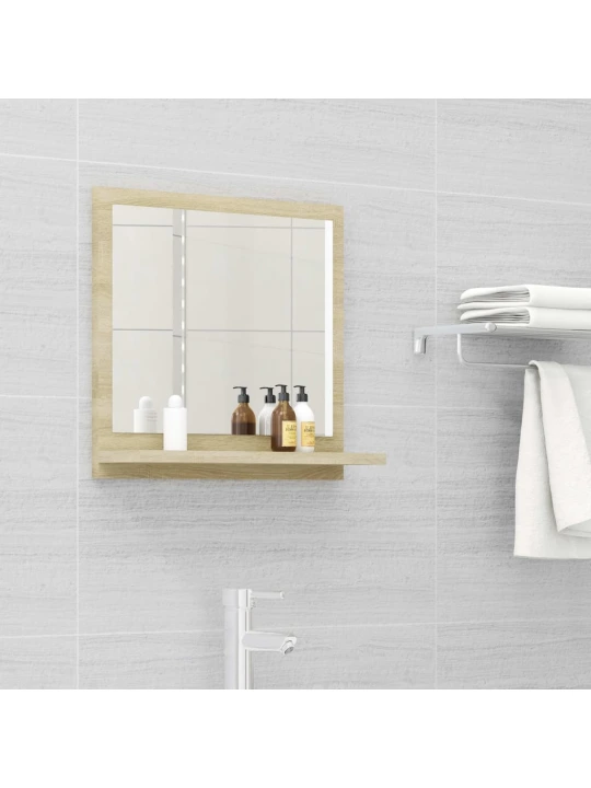 Koupelnové zrcadlo dub sonoma 40x10,5x37 cm kompozitní dřevo