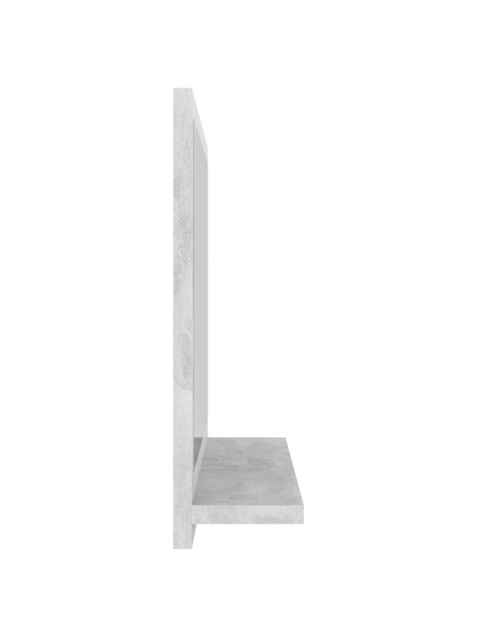 Koupelnové zrcadlo betonově šedé 40x10,5x37 cm kompozitní dřevo