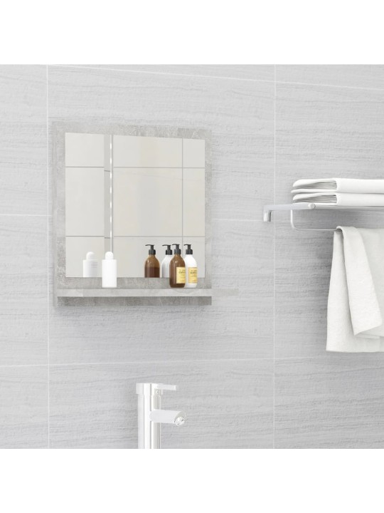 Koupelnové zrcadlo betonově šedé 40x10,5x37 cm kompozitní dřevo