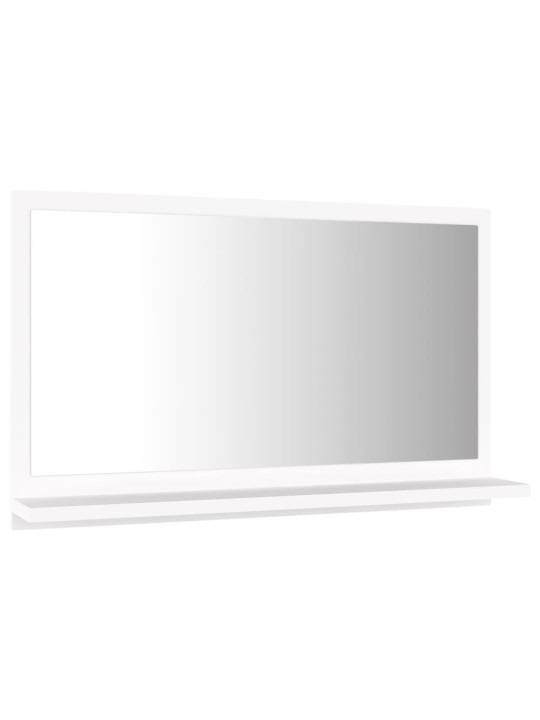 Koupelnové zrcadlo bílé 60 x 10,5 x 37 cm kompozitní dřevo