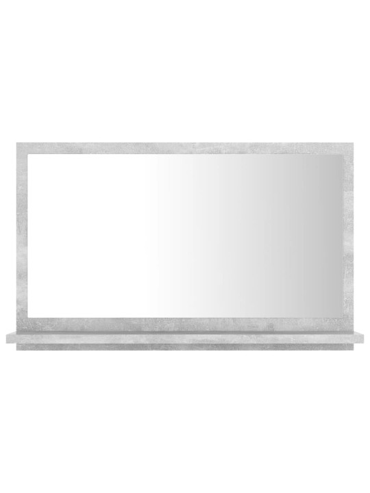 Koupelnové zrcadlo betonově šedé 60 x 10,5 x 37 cm dřevotříska