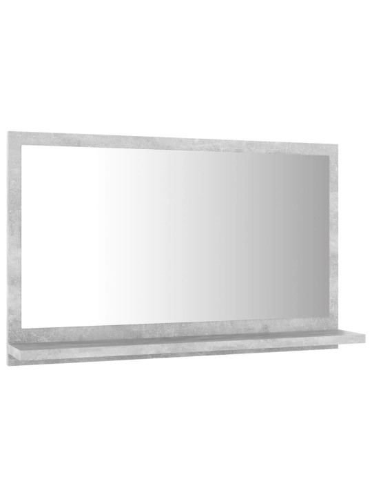 Koupelnové zrcadlo betonově šedé 60 x 10,5 x 37 cm dřevotříska