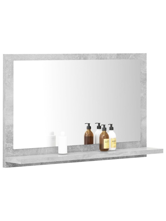 Koupelnové zrcadlo betonově šedé 60 x 10,5 x 37 cm dřevotříska
