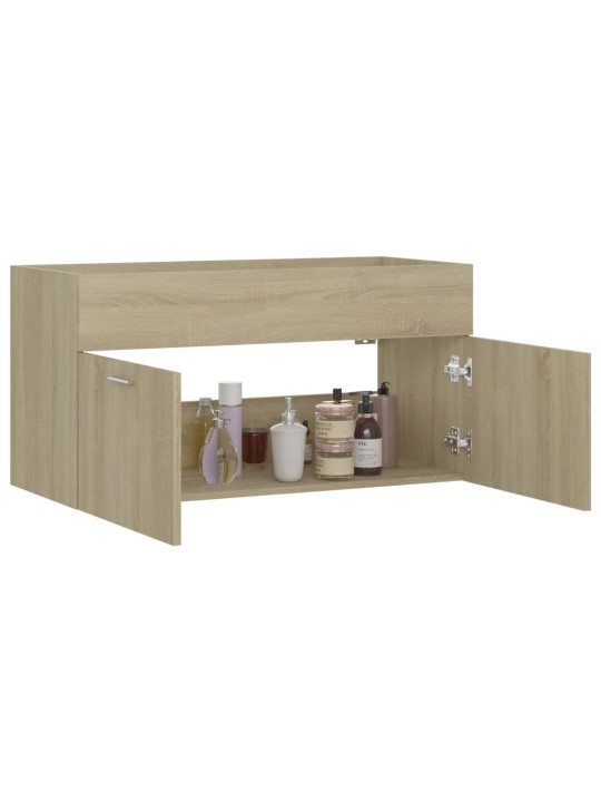 Skříňka pod umyvadlo dub sonoma 90x38,5x46 cm kompozitní dřevo