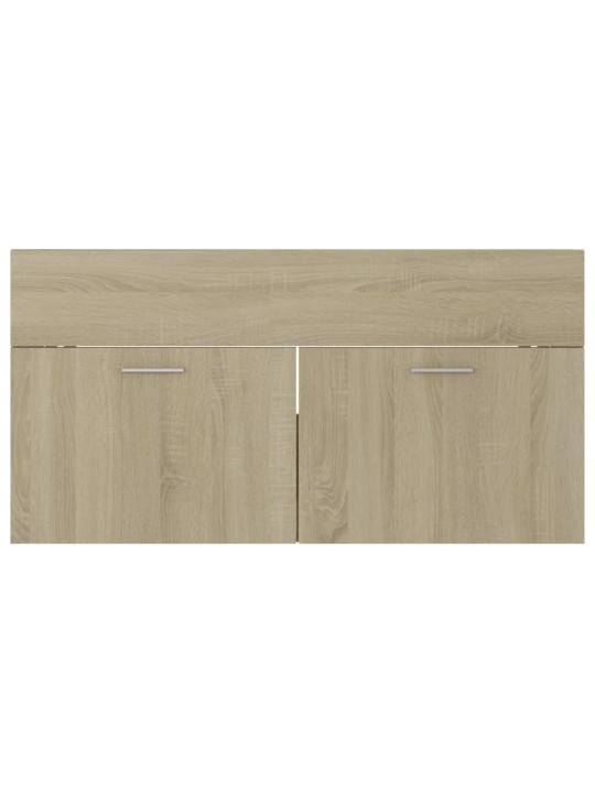 Skříňka pod umyvadlo dub sonoma 90x38,5x46 cm kompozitní dřevo
