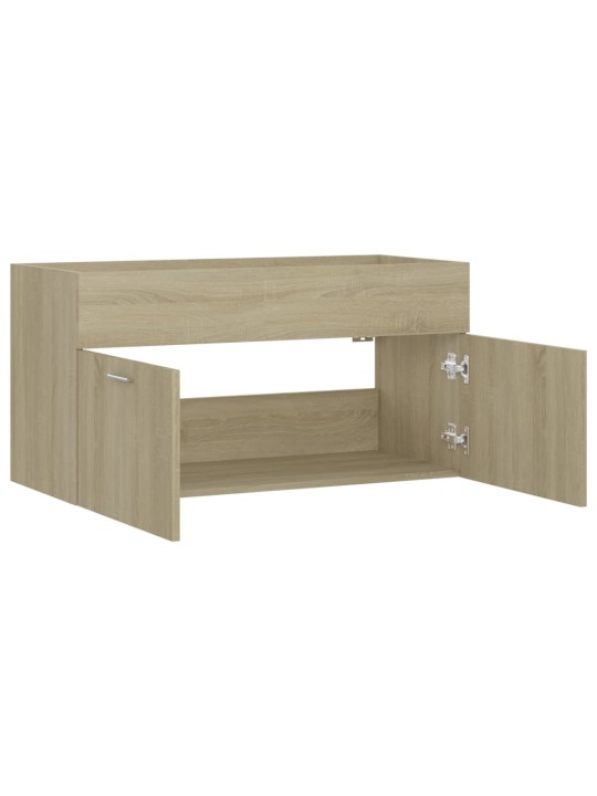 Skříňka pod umyvadlo dub sonoma 90x38,5x46 cm kompozitní dřevo