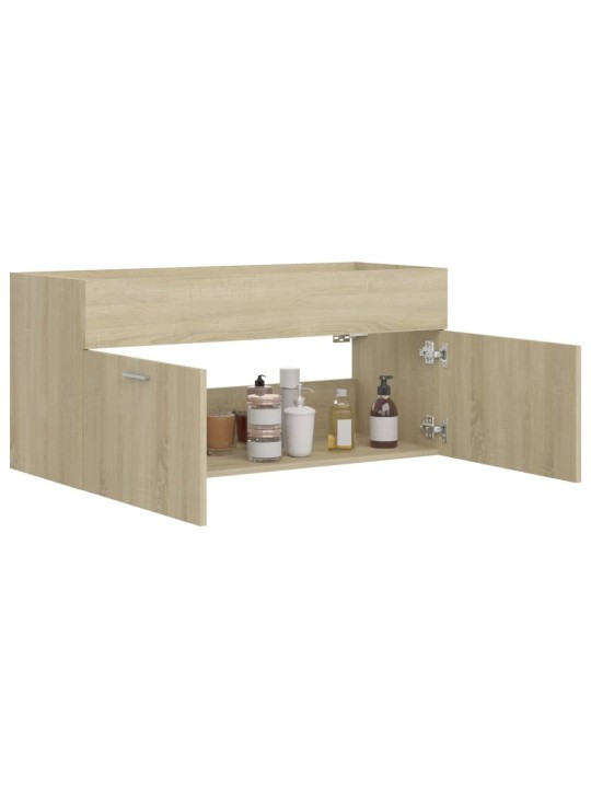 Skříňka pod umyvadlo dub sonoma 100x38,5x46 cm kompozitní dřevo