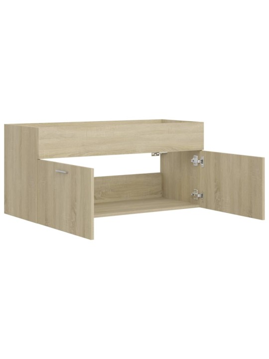 Skříňka pod umyvadlo dub sonoma 100x38,5x46 cm kompozitní dřevo